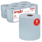 Kimberly-Clark WypAll L20 Industriewischtücher 2-lagig, 38 x 18,3 cm, blau, Rolle a 380 Blatt 1 Pack = 6 Rollen