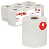 Kimberly-Clark WypAll L20 Industriewischtücher 2-lagig, 38 x 18,3 cm, weiß, Rolle a 380 Blatt 1 Pack = 6 Rollen