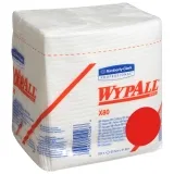 Kimberly-Clark WypAll X80 Reinigungstücher 1-lagig, 30,5 x 31,8 cm, weiß 1 Pack = 50 Tücher