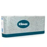 Kimberly-Clark Kleenex Toilettenpapier 2-lagig, weiß, Rolle a 350 Blatt 1 Pack = 64 Rollen