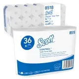 Kimberly-Clark Scott Control Standard-Toilettenpapierrollen 3-lagig, 12 x 9,5 cm, weiß, Rolle a 350 Blatt 1 Pack = 36 Rollen