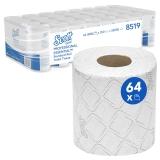 Kimberly-Clark Scott Essential Toilettenpapier 2-lagig, weiß, Rolle a 350 Blatt 1 Pack = 64 Rollen