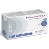 Sensilind Nitril Einmalhandschuhe Premium Gr. M blau / violett, unsteril, puderfrei 1 Box = 200 Stück