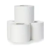 Toilettenpapier TOP 9,5 x 11cm 3-lagig, weiß, Recycling Papier 1 Pack = 64 Rollen