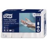 TORK Xpress® komprimierte weiche Multifold-Papierhandtücher 2-lagig, 24 x 21,2 cm, weiß 1 Pack = 2700 Blatt