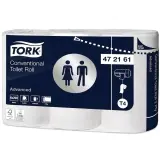 TORK Kleinrollen Toilettenpapier 2-lagig, 9,4 x 23,8 cm, weiß, geprägt 1 Pack = 6 Rollen