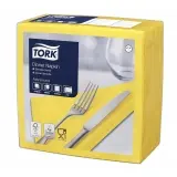 TORK Dinnerservietten 2-lagig, 19,8 x 19,5 cm, gelb, geprägt 1 Karton = 12 x 150 Stück