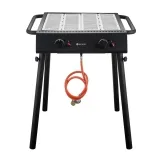 HENDI Gasgrill Xantos Black Schwarz 9,5kW 770 x 710 x 870 mm  