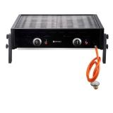 HENDI Gasgrill Roast-Master Pro Schwarz Schwarz 11,6kW 790 x 560 x 330 mm  