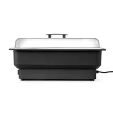 HENDI Chafing Dish elektrisch Tellano Kitchen Line GN 1/1 9 l, 220-240V/900W, 575 x 349 x 278 mm 