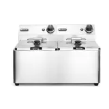 HENDI Fritteuse Kitchen Line - 2 x 8 l, Kitchen Line 16 l, 230V / 7000W 542 x 430 x 351mm 