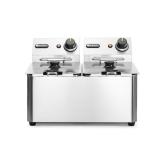 HENDI Friteuse Kitchen Line - 2 x 4 l, Kitchen Line 8 l, 230V / 6000W 470 x 380 x 315 mm 