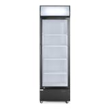 Eintüriger Kühlschrank mit hinterer Bar und hinterleuchteter Blende. Arktic  254L. Schwarz. 220-240V/250W. 578x605 x 1980mm 