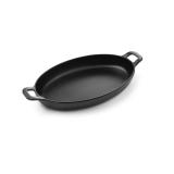 HENDI Miniatur-Pfanne oval Fine Dine Schwarz 263 x 140 x 37 mm  