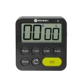 HENDI Timer Schwarz 82 x 20 x 88 mm  