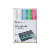 HENDI Kreidemarker 6 mm 1 x  pink 1 x  grün 1 x  blau 2 x  weiß  