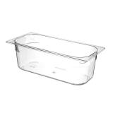 HENDI Eiscreme-Behälter Polycarbonat 5 l, Transparent 360 x 165 x 120 mm  