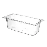 HENDI Eiscreme-Behälter Polycarbonat 5 l, Transparent 360 x 165 x 120 mm  