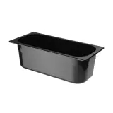 HENDI Eiscreme-Behälter Polycarbonat 5 l, Schwarz 360 x 165 x 120 mm  