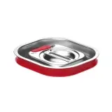 HENDI Gastronorm-Deckel mit Silikonrand Kitchen Line GN 1/9 156 x 142mm  