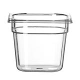 HENDI Gastronorm-Behälter 1/6 Profi Line GN 1/6 2,4 l, Transparent 176 x 162 x 150 mm Temperaturbeständig bis 110°C.