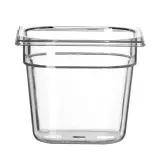 HENDI Gastronorm-Behälter 1/6 Profi Line GN 1/6 2,4 l, Transparent 176 x 162 x 150 mm Temperaturbeständig bis 110°C.