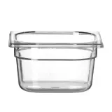 HENDI Gastronorm-Behälter 1/6 Profi Line GN 1/6 1,6 l, Transparent 176 x 162 x 100 mm Temperaturbeständig bis 110°C