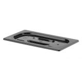 HENDI Gastronorm-Deckel GN 1/4 Schwarz 265 x 162mm  