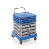 HENDI Trolley für Geschirrspülkörbe mit Griff 575 x 545 x 920 mm  