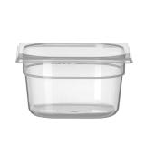 HENDI Gastronorm-Behälter 1/6 Profi Line GN 1/6 1,6 l, Transparent 176 x 162 x 100 mm Temperaturbeständig bis 80°C