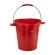 Vikan Kunstoffeimer 20 l mit Schnabel, ergonomische Griffe rot