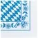Duni Zelltuch Servietten 3-lagig, 33 x 33 cm, 1/4 Falz, Bayrische Raute 1 Karton = 10 x 50 Stück
