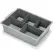 NUMATIC Ablageschale breit 120 mm tief mit Facheinteilung grau