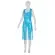 MED-COMFORT PE-Einwegschürze light 75 x 125 cm, blau glatt 1 Pack = 50 Stück