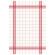 Duni Towel Napkin flat-pack 38 x 54 cm, weiß / rot 1 Karton = 4 x 50 Stück