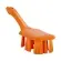 Vikan UST Handbürste mit kurzem Griff 260 mm, harte Borsten orange