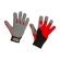 KERBL Active-Handschuh Zelos grau | rot | schwarz Gr. 7 / S
