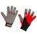 KERBL Active-Handschuh Zelos grau | rot | schwarz Gr. 8 / M