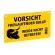 KERBL Warnschild gelb "Vorsicht freilaufender Bulle!"