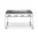HENDI Grillsystem Green Fire 4 Brenner Profi Line mit Rollengestell Hellgrau, 22kW, 1400 x 612 x 825 mm 