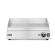 HENDI Grillplatte Profi Line 1/2 glatt 1/2 gerillt 230V / 2400W 550 x 435 x 245 mm