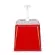 HENDI Pump-Saucenspender 2,5 l, Rot 230 x 210 x 327 mm  