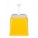HENDI Pump-Saucenspender 2,5 l, Gelb 230 x 210 x 327 mm