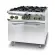 HENDI Gasherd 4-flammig mit Ofen GN 1/1 Kitchen Line 230V / 3000W 19kW 800 x 722 x 900 mm 