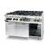 HENDI Gasherd Kitchen Line 6-flammig mit Ofen GN 1/1 Kitchen Line 230V / 3000W, 28,5kW, 1200 x 722 x 900 mm