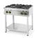 HENDI Gasherd Kitchen Line 4-flammiger offener Ständer Kitchen Line 19kW 800 x 700 x 900 mm