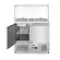 HENDI Kühltisch zweitürig mit Glasdisplay 300 l, Arktic 230V / 310W 912 x 702 x 1330 mm 