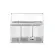 HENDI Kühltisch dreitürig mit Glasdisplay 380 l, Arktic 230V / 310W 1390 x 702 x 1330 mm 