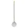 HENDI Pizzaschaufel rund 230 x 1200 mm, Edelstahlblatt  