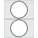 HENDI Matrize für Versiegelungsmaschine zwei runde Behälter (ø115 mm)  